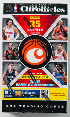 2021-22 Panini Chronicles NBA Cereal Box