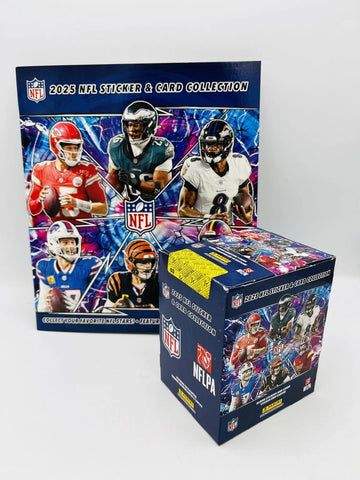 2025 Panini NFL Sticker & Card Collection Football Box