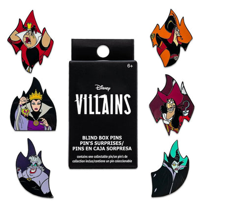 Loungefly Disney Villains Flames Blind Box Pins (1 Random Pin)