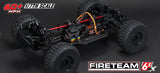 Arrma ARA7618T1 Fireteam 6S 4WD BLX 1/7 RC Truck Black