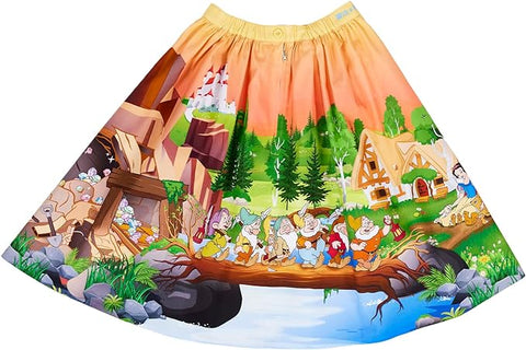 Loungefly Disney Stitch Shoppe Snow White: Smile and a Song Sandy Skirt XL-X-Large