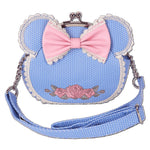 Loungefly Minnie Mouse Floral and Lace Kisslock Crossbody Bag