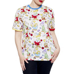 Loungefly Core Disney Snow White Tri Color Ringer T Shirt Small