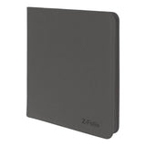 BCW Gaming Z-FOLIO 12-Pocket LX Album Gray Holds 480 Cards Zipper Closure