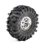Pro-Line Racing PRO10251101/30 Baja Pro X Front/Rear Mounted Chrome Beast Tires (4)