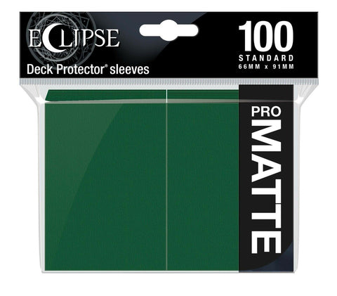 Ultra Pro Eclipse Pro Matte Deck Protector Sleeves 100 ct  66mm x 91mm Green