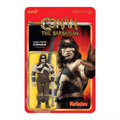 Conan War Paint Conan The Barbarian Super7 Reaction Action Figure