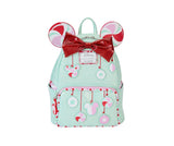 Loungefly Disney Minnie Holiday Peppermint Ornaments Mini Backpack