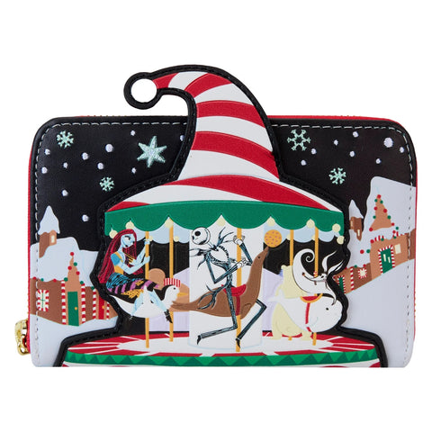 Loungefly Disney Nightmare Before Christmas Journey To Christmas Town Zip Around Wallet