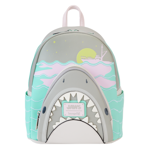 Loungefly Universal Jaws Glow in The Dark Mini Backpack