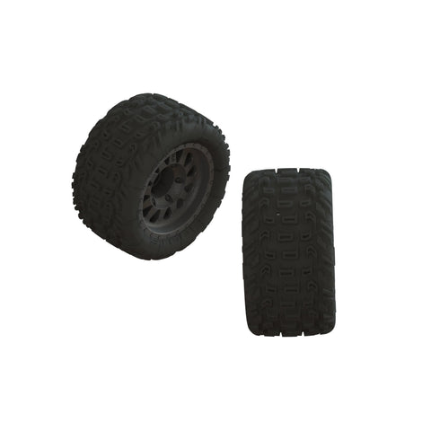 ARRMA ARA550091 dBoots Katar MT Pre-Mounted Tire 14mm Hex 2