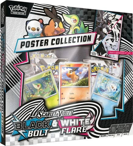 Pokemon Scarlet & Voilet Black Bolt White Flare Poster Collection Box