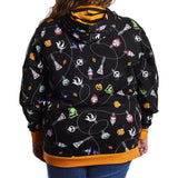 Loungefly Disney Nightmare Before Christmas Ornaments Hoodie Small