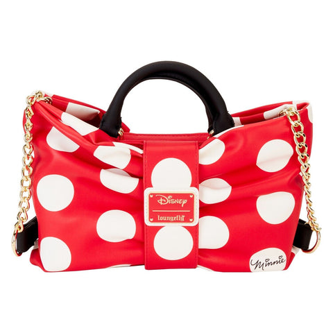 Loungefly Disney Minnie Rocks The Dots Figural Bow Crossbody