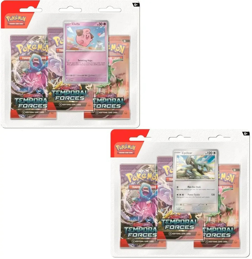 1* Pokemon Temporal Forces 3 Pack Blister *Promo/card may vary* SPORTS ZONE TOYS & COMICS 1* Pokemon Temporal Forces 3 Pack Blister *Promo/card may vary* SPORTS ZONE TOYS & COMICS
