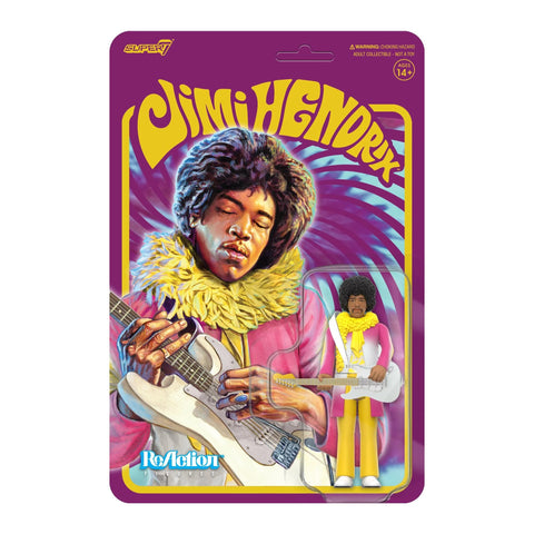 Jimi Hendrix Reverse Album Colors Wave 3 Super7 Reaction Figure