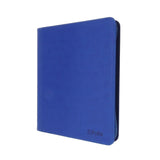 BCW Z-FOLIO 4-POCKET Toploaders Album Blue HOLDS 160 Cards Side Loading Zipper