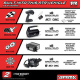 ARRMA ARA4315V4T2 1/8 Infraction 4X4 3S BLX 1/8 Truck Black/Red