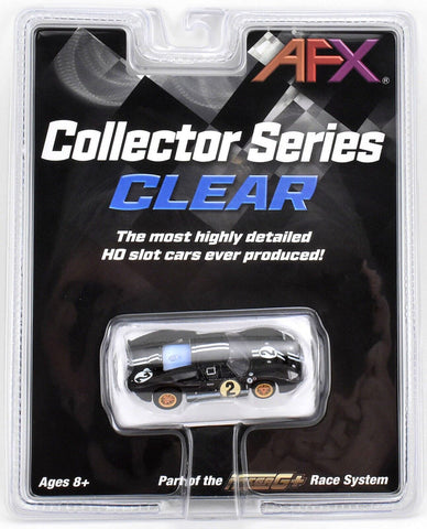 AFX 22031 Ford GT40 Mark IIB #2 Collector Series Clear Black Slot Car 1:64