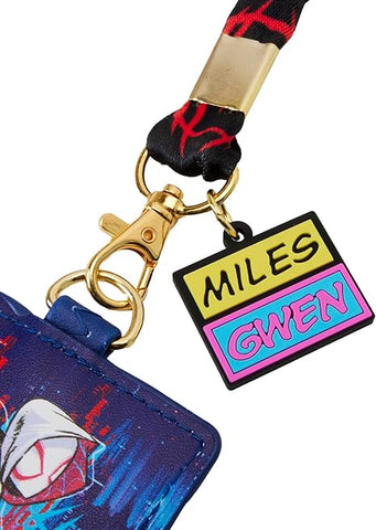 Loungefly Marvel Spiderverse Miles And Gwen Lanyard