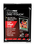 Ultra Pro Gold Magnet Black Border One Touch 35pt Card Holders (25 per box)