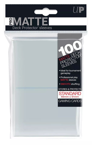 100ct Pro-Matte Clear Standard Deck Protectors