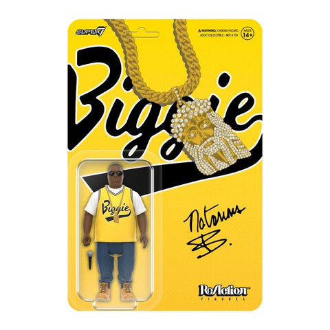 Notorious Big Biggie Yellow Super7 Reaction Action Figure