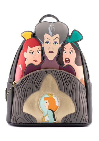 Loungefly Disney Villains Scene Evil Stepmother and Stepsisters Mini backpack