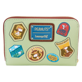 Loungefly Peanuts Beagle Scouts 50th Anniversary Zip Around Wallet