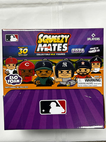 SqueezyMates MLB Baseball 2024 Gravity Feed Figures Box of 24 packs