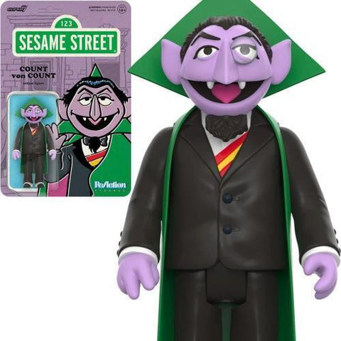 Count Von Count Sesame Street Super 7 Reaction Action Figure