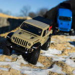 Axial AXI00005T1 SCX24 Jeep Gladiator RC Truck 1/24 4WD Rock Crawler RTR Beige