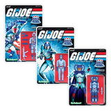 Cobra 3 Pk Glow Patrol Blue G.I. Joe Super 7 Reaction Action Figure