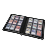 BCW Z-FOLIO 9-POCKET LX ALBUM Black HOLDS 252 CARDS ZIPPER CLOSURE