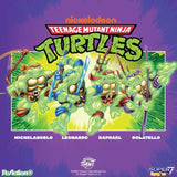 Mutagen Ooze Turtles (4-Pack, Glow) Super7 Reaction Figures