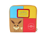 Loungefly Pokemon  Color Block Staters Zip Around Wallet