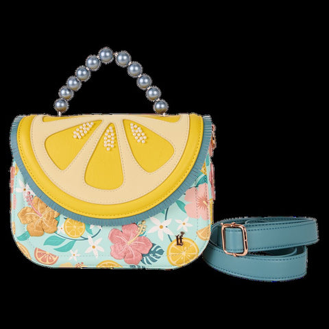 Loungefly Tropical Lemon Floral Crossbody Bag