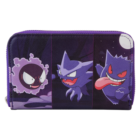 Loungefly Pokemon Gengar Evolution Zip Around Wallet