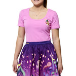 Loungefly Stitch Shoppe Disney Rapunzel Lanterns Kelly T Shirt XL-X-Large