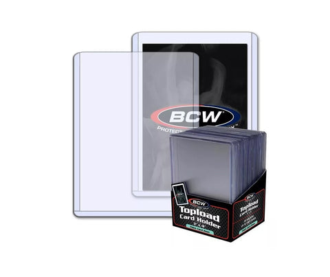 BCW 79pt Thick Card Topload 3 x 4 Card Holder (25 Holders Per Pack)