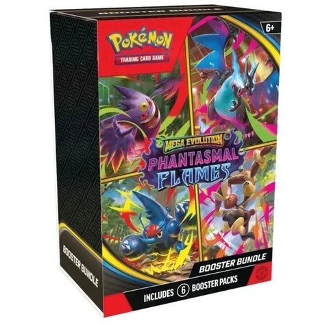 Pokemon Mega Evolution Phantasmal Flames Booster Bundle Box