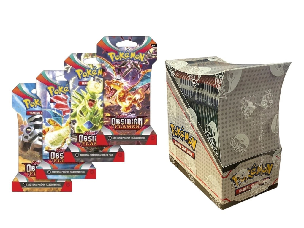 Pokemon Scarlet & Violet Obsidian Flames Sleeved Booster 24ct Box SPORTS ZONE TOYS & COMICS Pokemon Scarlet & Violet Obsidian Flames Sleeved Booster 24ct Box SPORTS ZONE TOYS & COMICS