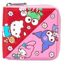 Loungefly SANRIO HELLO KITTY & FRIENDS COLOR BLOCK ZIP WALLET