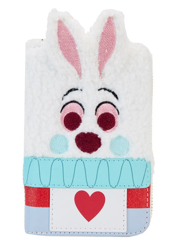 Loungefly Disney Alice in Wonderland White Rabbit Cosplay  Zip Around Wallet