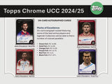 2024/25 Topps UEFA Club Competitions Chrome Soccer Hobby Box