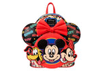 Loungefly Disney Mickey & Friends Classic All-Over Print Mini Backpack With Ear Headband