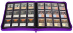 BCW Gaming Z-FOLIO 12-Pocket LX Album Purple Holds 480 Cards Zipper Closure