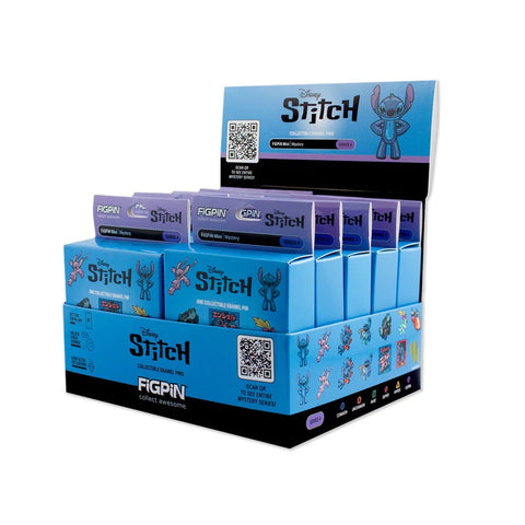 FiGPiN Disney's Stitch Series 4 Mystery Mini Pin 10 Boxes FMP-0196