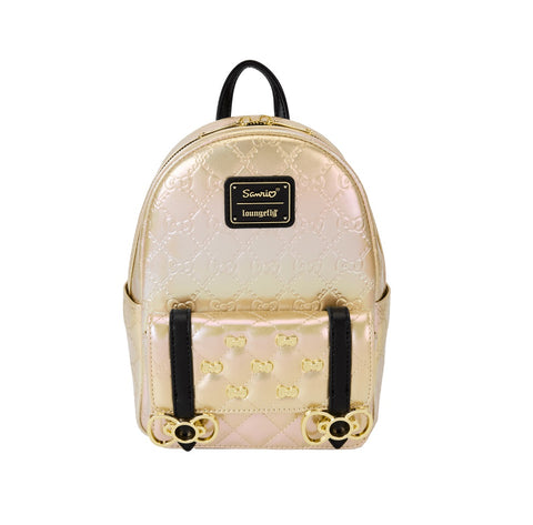 Loungefly Sanrio 50th Anniversary Gold Mini Backpack