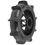 Pro- Line Racing PRO1023810 Roost MX Sand/Snow Paddle Motorcycle Tire Mounted on Black Wheel for Promoto-MX Rear